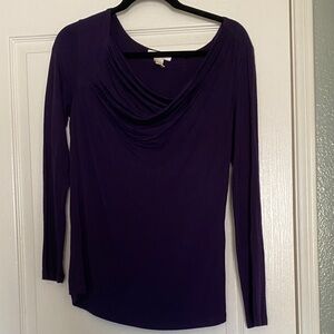 Kenar Deep Purple Long Sleeve Top